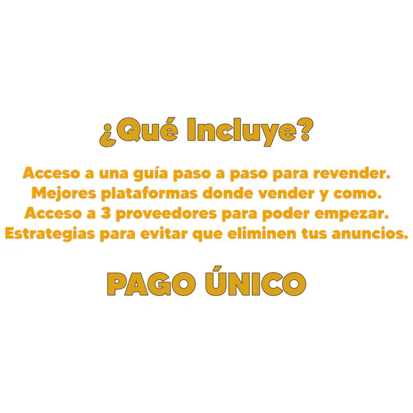 GUÍA + 3 PROVEEDORES REVENTA
